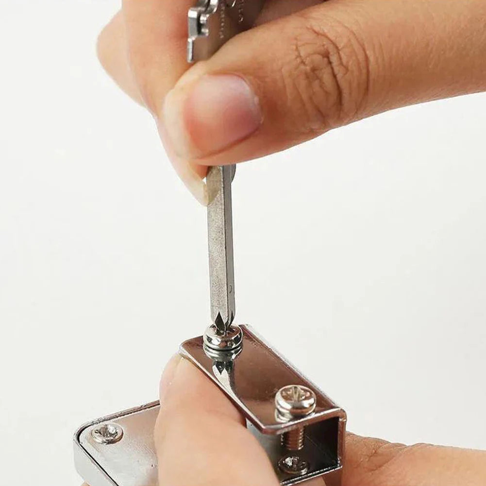 Multi Function Pocket Tool 6 In 1 Keychain Screwdriver Bottle Opener EDC Utility Outdoor Survival Rescue Folding Plier KeyRing