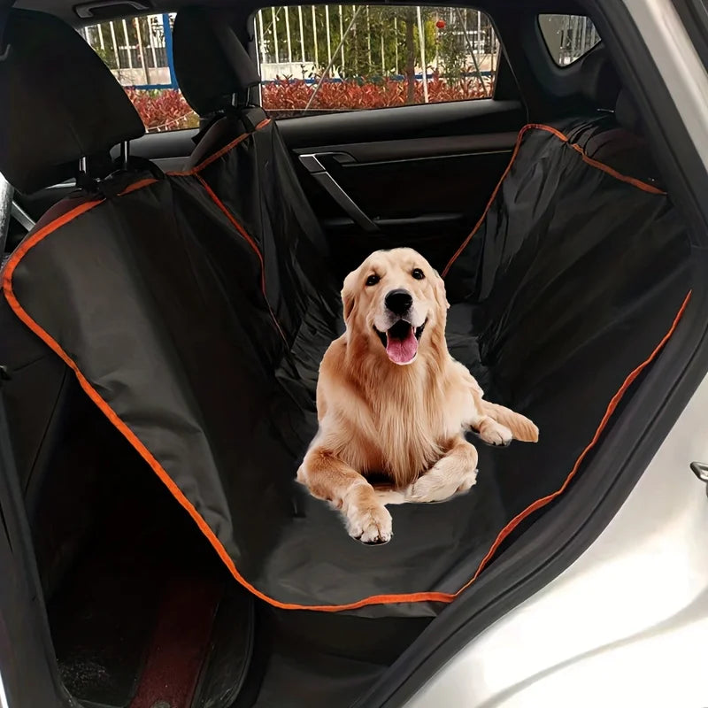 Foldable Waterproof Pet Car Seat Cover with Safety Straps – photo 3