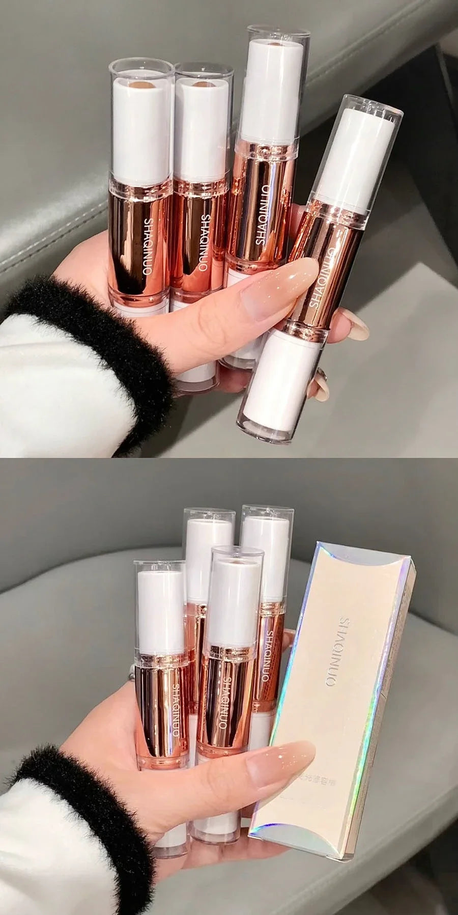 Highlighting&Bronzer Stick Face Brightening Shaping Concealer Pencil 3D Long Lasting Corrector Nose Shadow Contouring Cosmetics