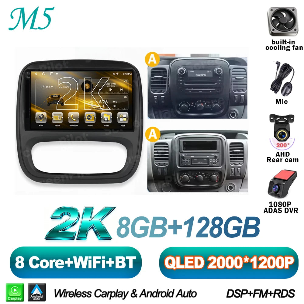 Android Car Radio for Renault Trafic 3 / Opel Vivaro B (2014-2018)