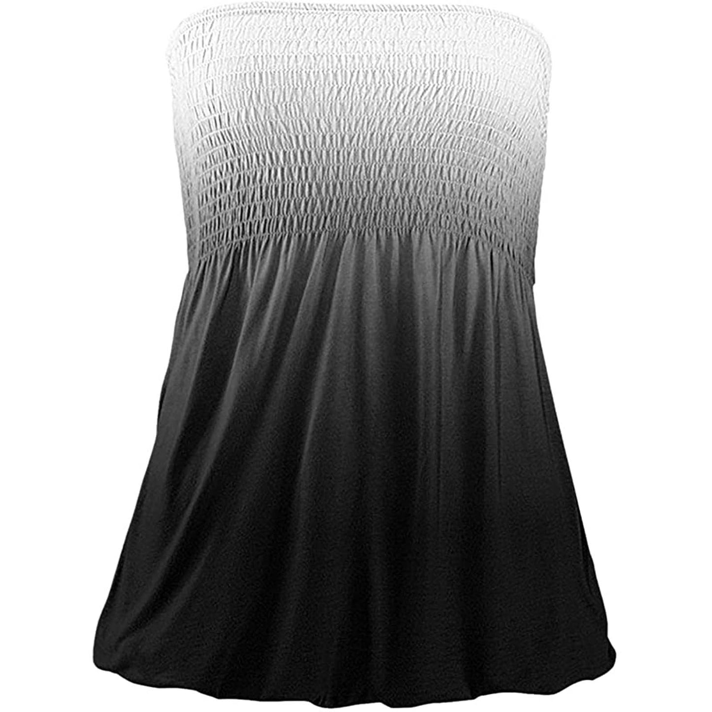 2026 Women Sexy Tube Top Summer Women Casual Tank Crop Tops Solid Color Elastic Design Backless Breathable Strapless Tops