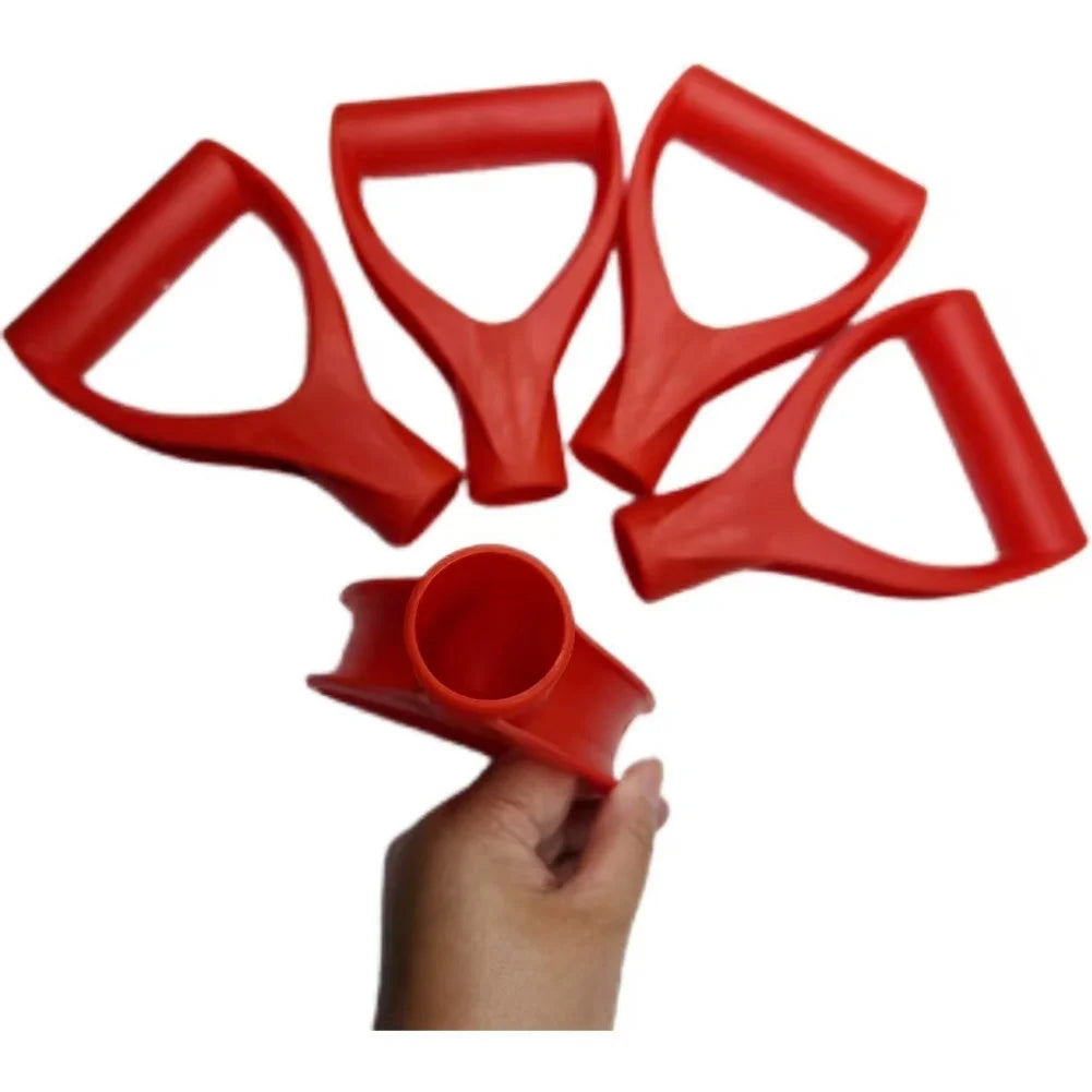 1/2Pcs Shovel Handle D Shaped Grip Plastic Shovel Handle Replacement For Garden Shovel Grip Digging Rake Tool Red Black