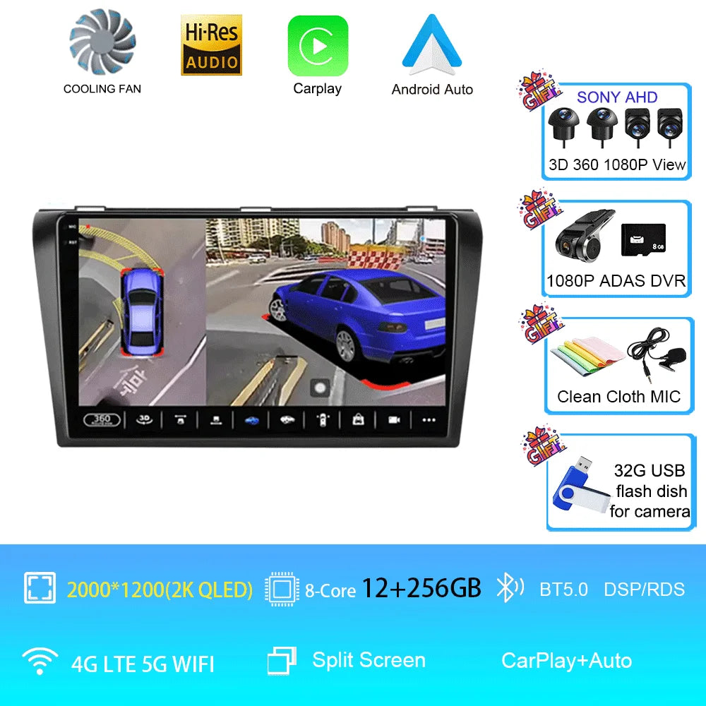 Android 16 Car Radio For Mazda 3 2026 2026 2026 2026 2026 2026 2din with BOSE Multimedia Player Carplay Stereo GPS Head Unit