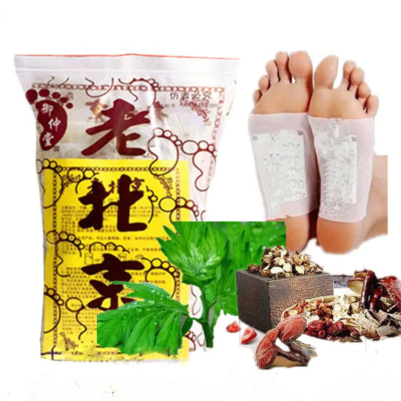 Old Beijing Foot Paste Mai Grass Bamboo Vinegar Foot Paste Improve Sleep Relieve Stress Moisture Foot Patch 30/60/90/120/150 Pcs
