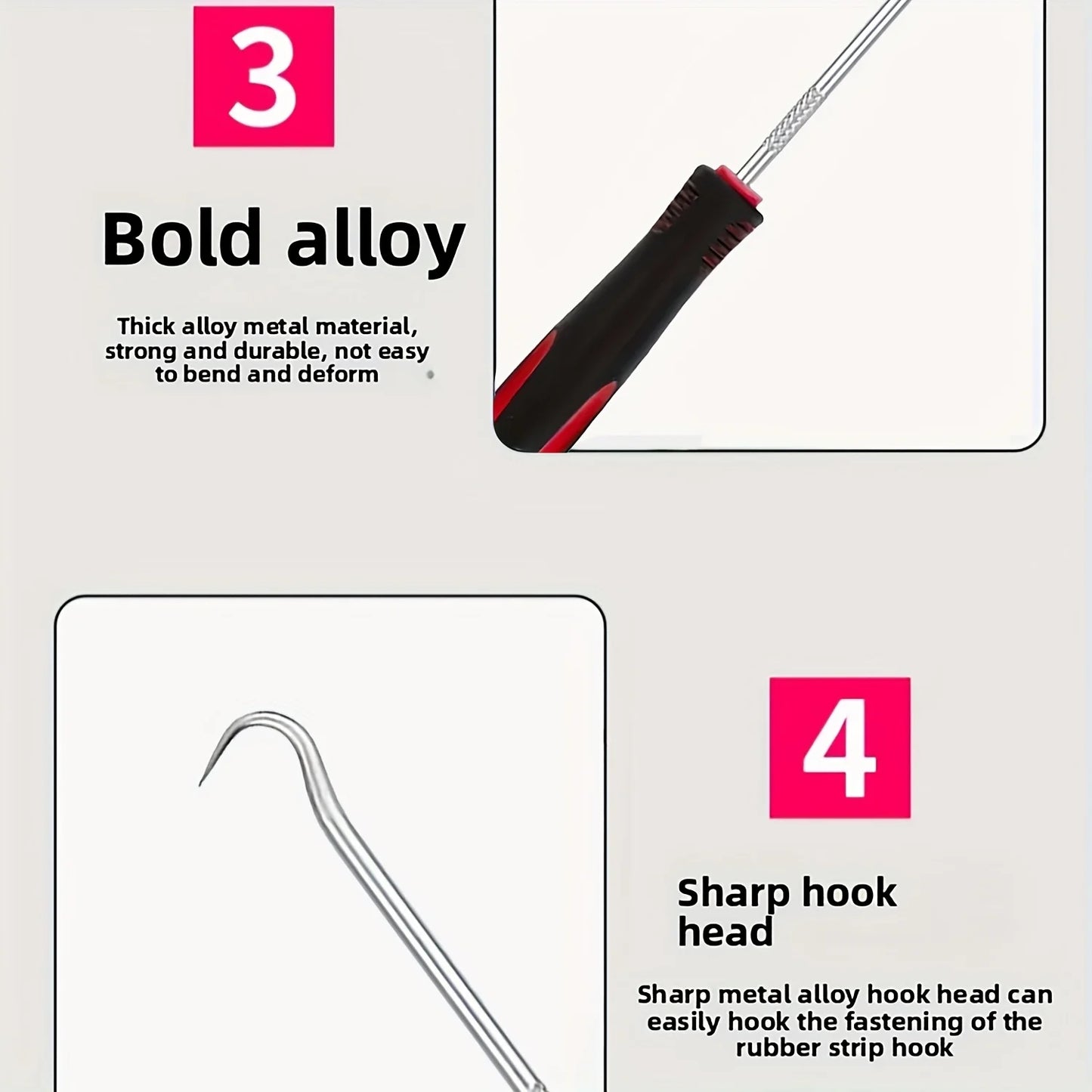 Garden Weeding Hooks Set — Metal Crack & Paving Joint Weeder