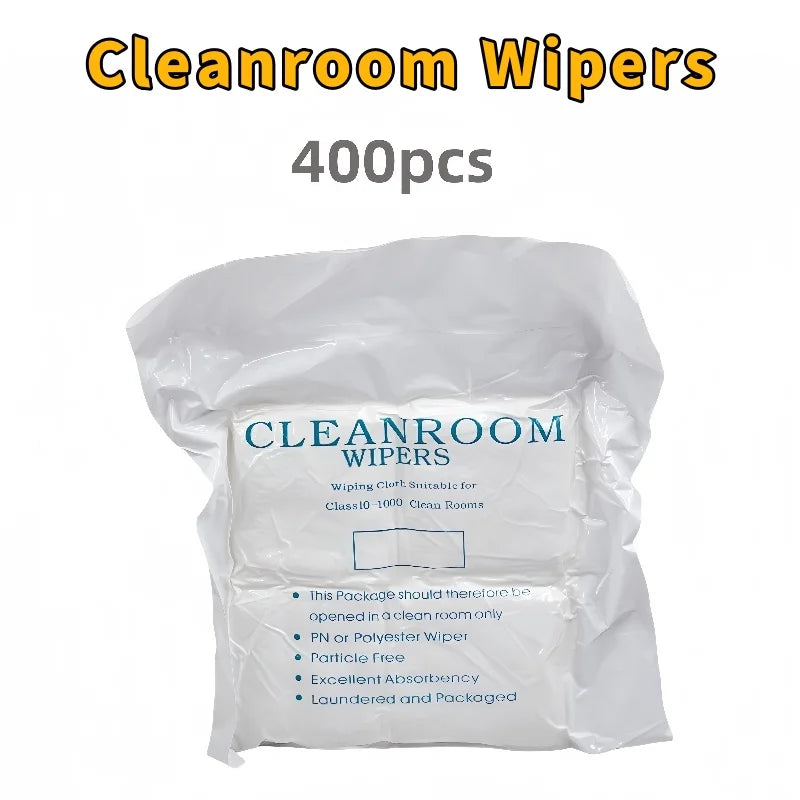 High-Quality Dust-Free Cloth 10x10cm Muti-choice Ultra-Soft Microfiber Cleanroom Wiper for PCB Watch Jewelry & Smartphone Repair