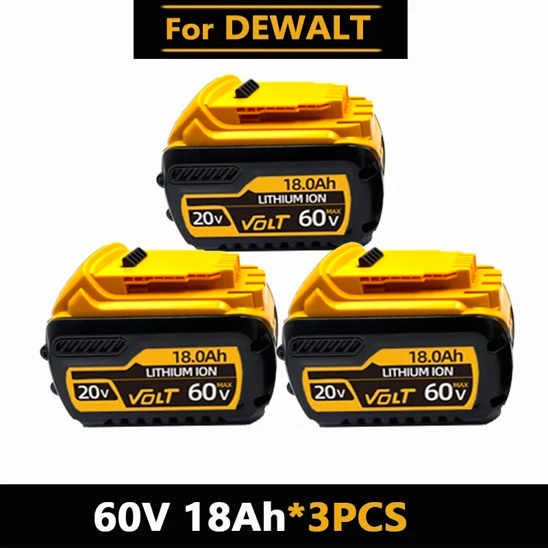 .Original for DEWALT 20v/60V battery DCB606 DCB609 DCB182 DCB205 DCB206 DCB209 power tool 18V battery 6AH 9AH battery.