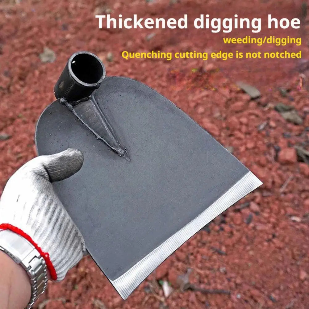 Forged Steel Garden Hoe – Household Weeding & Digging Tool for Planting Vegetables & Flowers