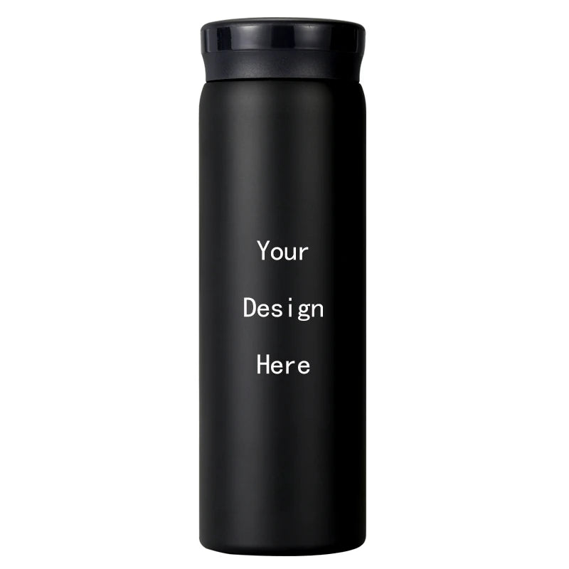 200/300ML 316 Stainless Steel Pocket Mini Thermos Custom LOGO Black Hot Water Bottle Vacuum Flask For Ice Coffee Travel Cup