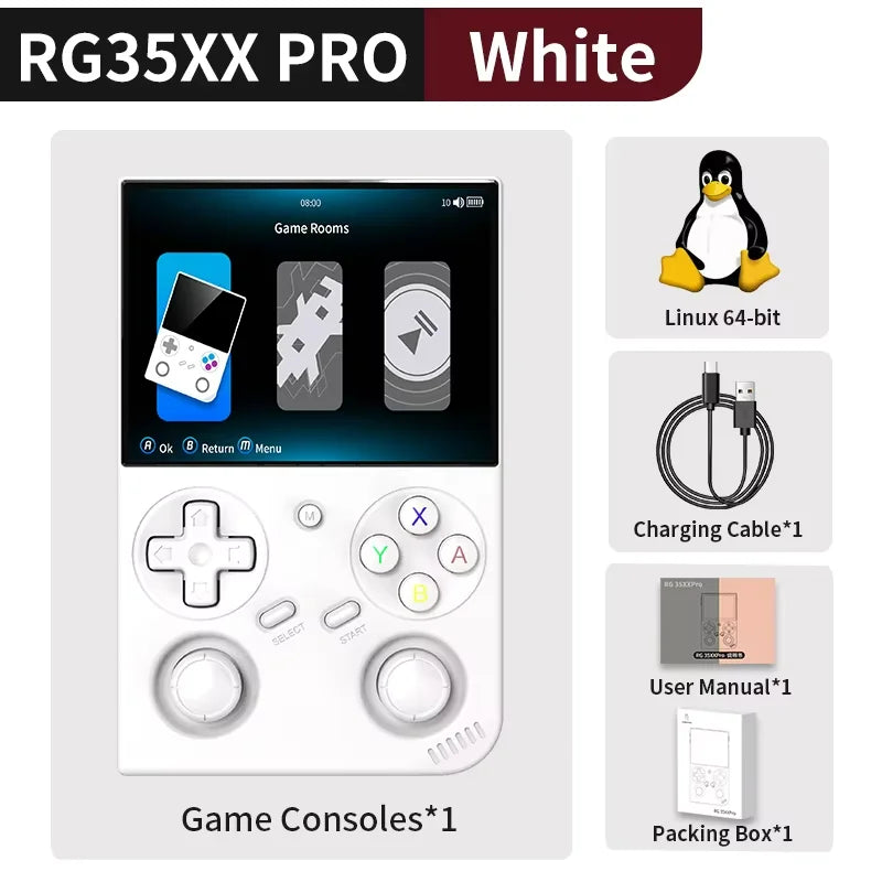 Anbernic RG35XX PRO RG 35XXPRO Retro Handheld Game Console Retro Video Gaming Player Linux 64-bit 3.5IPS Screen3200mAh 256G PSP