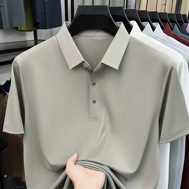 Men's Collared Polo Shirt - Quick-Dry Moisture-Wicking, Daily Wear