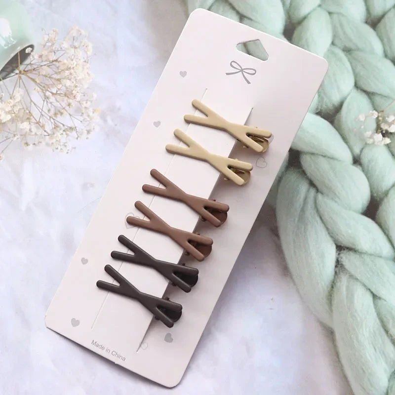 Hair Clip Accessories for Women Pinzas Para El Cabello Clips Pince Cheveux for Girls Pelo Korean Cute Brown Side Femme Pins