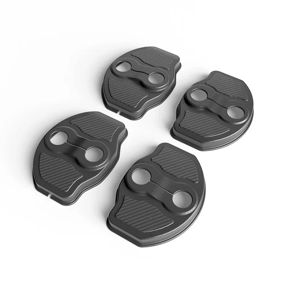 4pcs Car Door Mute Damping Cushion Silicone Door Lock Buckle Cover for Tesla Model Y Model 3 2017-2023 MODEL 3 Highland 2024