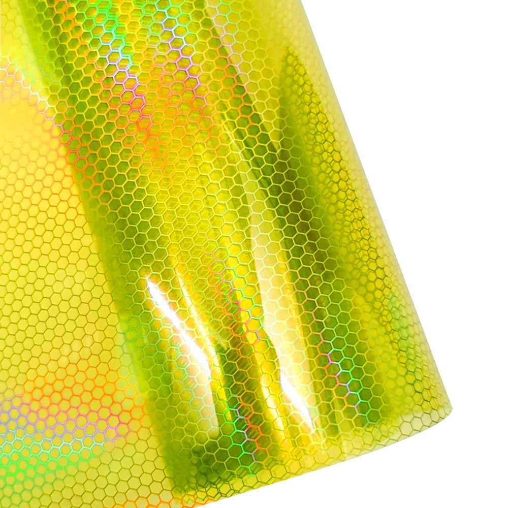 Car Laser Honeycomb Headlights Taillight Lamp Vinyl Wrap Automobile Headlight Tint Waterproof Film Fog Light Taillight Stickers