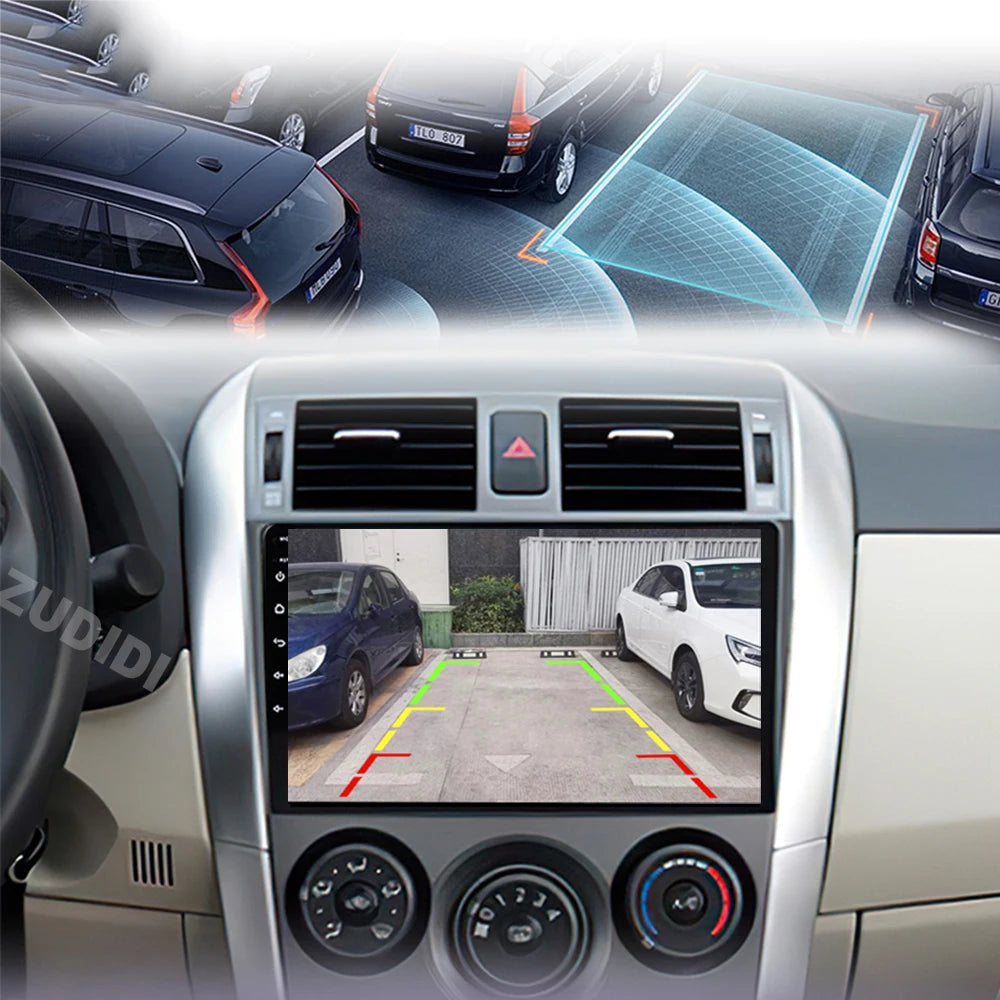 Android 16 Car Radio 4G+WIFI for Toyota Corolla E140/150 2007 2008 2009 2010 2011 2012 2013 Multimedia Player 2 Din DVD Speakers