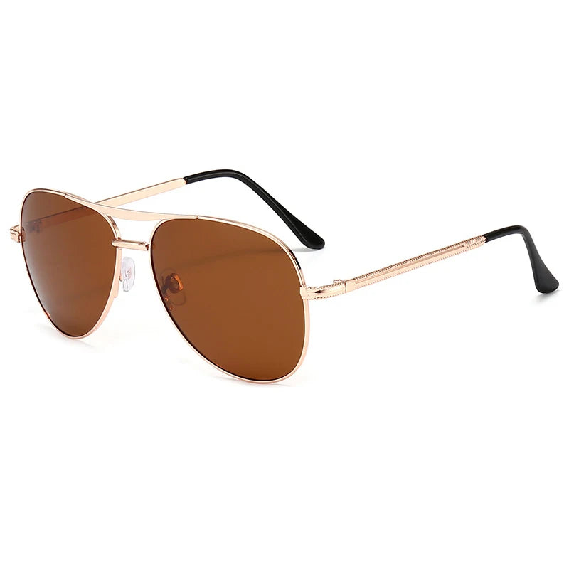 Double Bridge Polarized Aviator Sunglasses — Unisex UV400