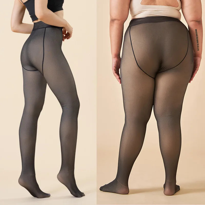 Thermal Fleece-Lined Tights – Warm Winter Sheer Pantyhose