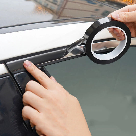 Car modified color film, High brightness black carbon fibrous PET car interior and exterior sticker, body mid net modification