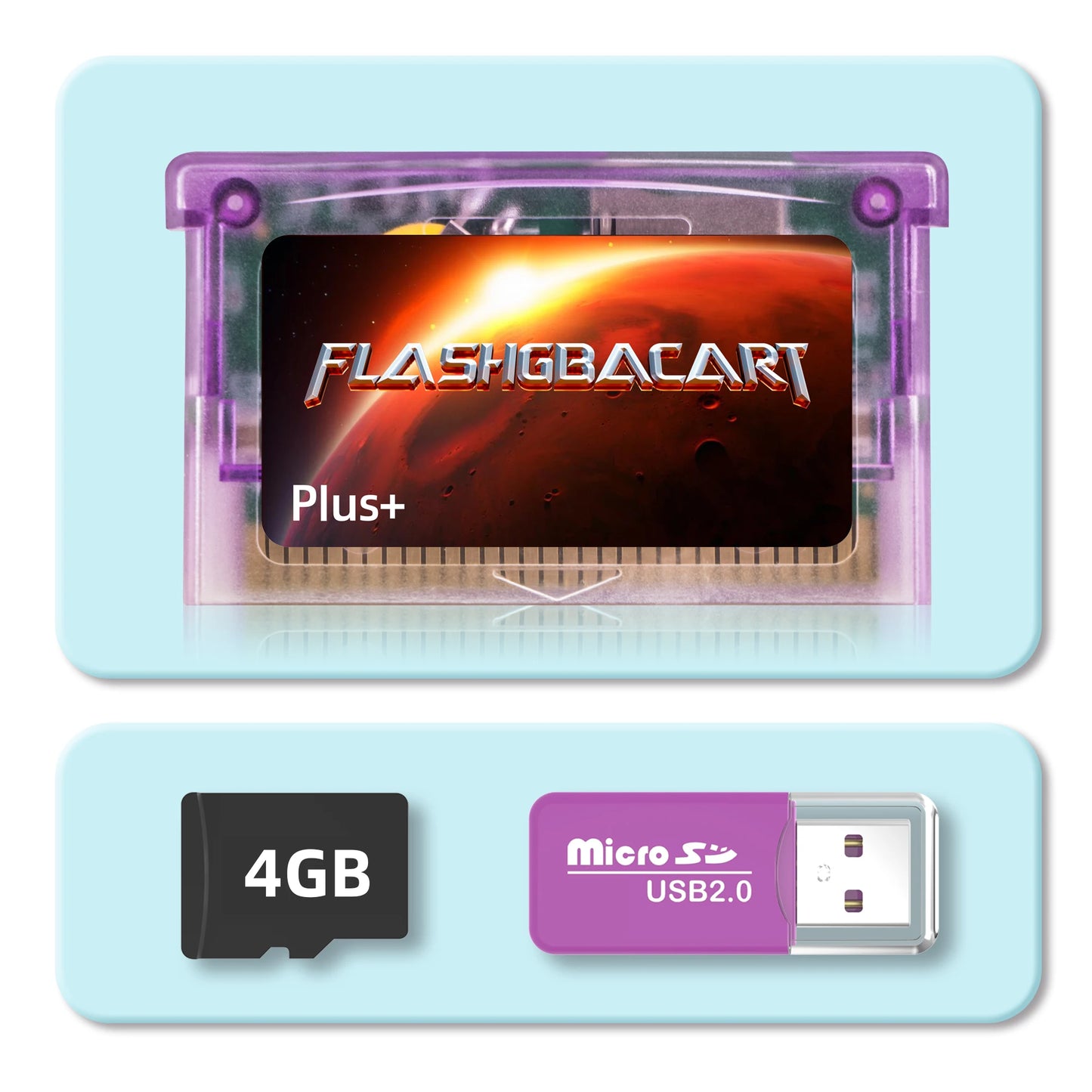 For Game GBA Rewritable Cart FlashGBACart Plus+ Backup Device RTC Compatible with GBA GBC GB NES Series