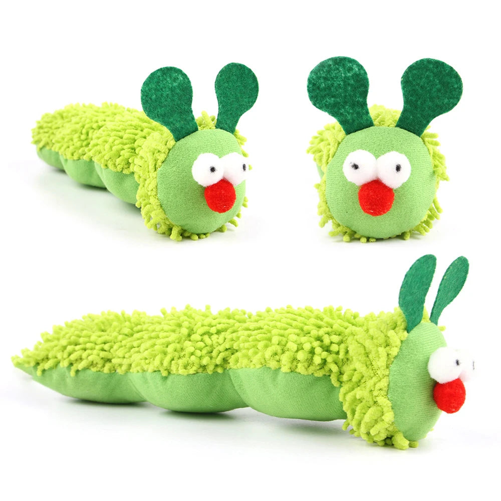 Caterpillar Cat Chew Toy - Catnip & Silvervine Teaser Toy - photo 2