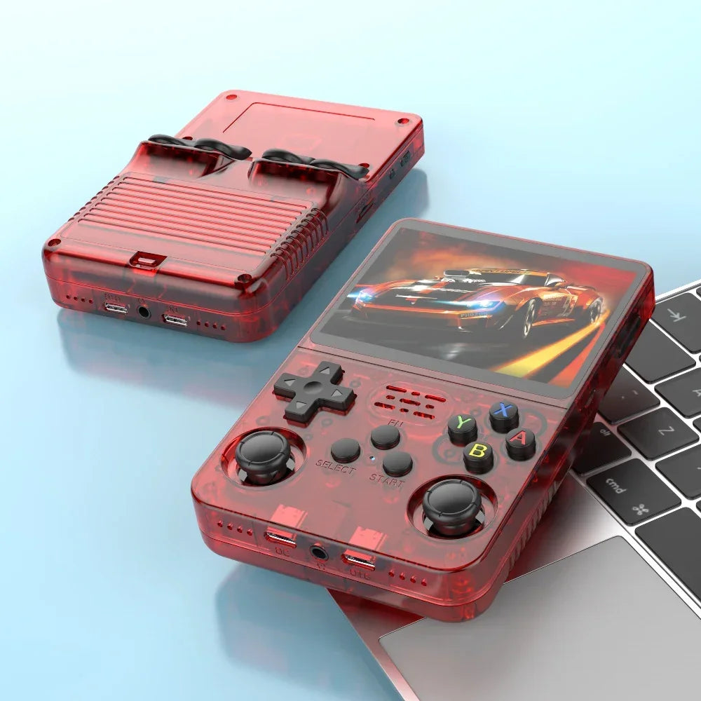 R36S 128G Retro Handheld Game Console Linux System 3.5Inch IPS Screen Portable Pocket Video Player 2 Joystick 64G 256G Kid Gift
