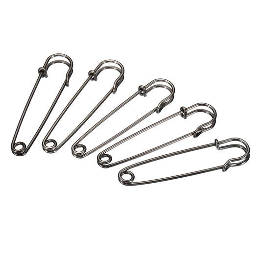 Safety Pins 2.95 Inch Large Metal Sewing Pins for Blankets Skirts Crafts Brooch Making 20Pcs