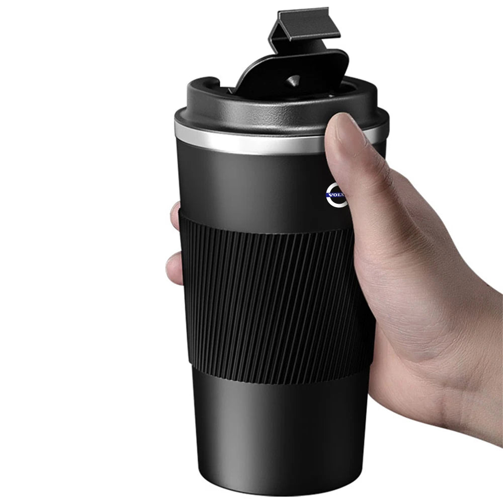 Car Badge Portable Stainless Steel Thermos Mug Coffee Cup Accessories For Volvo RDESIGN V60 XC60 XC60 XC90 XC90 C30 S80 XC40 S80