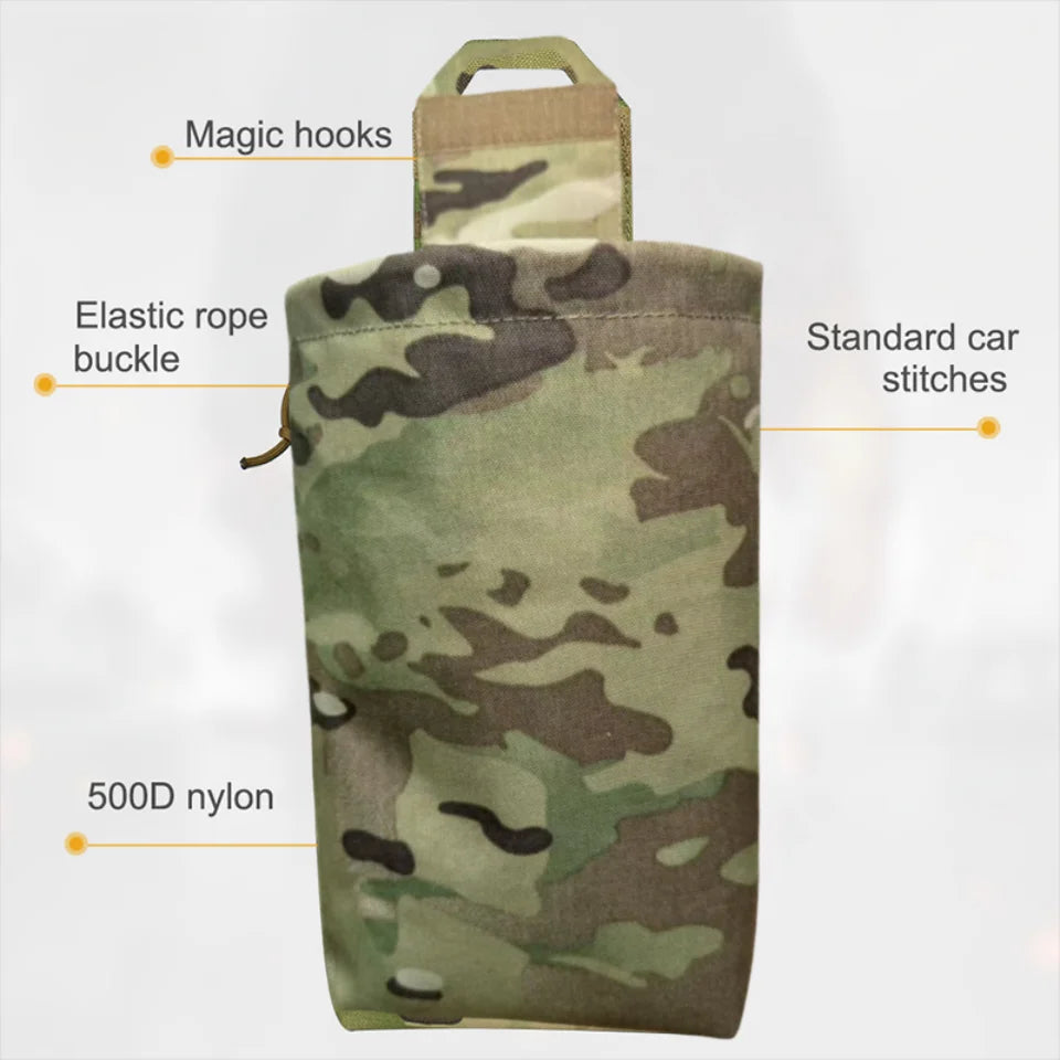 Tactical Foldable Recycling Bag Dump Pouch MOLLE Drop Pouch durable Mini  Magazine Utility Pouch