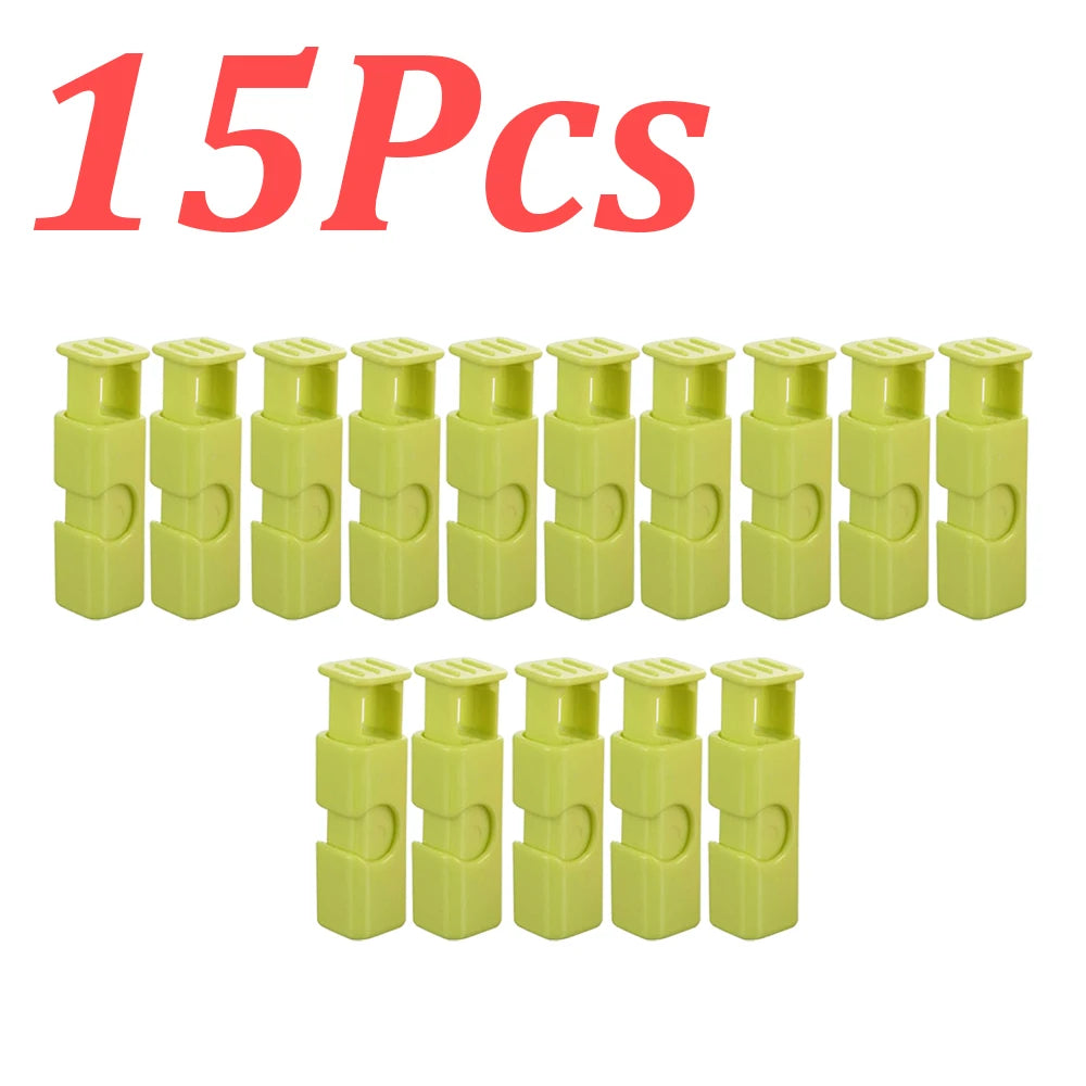 1-60Pcs Food Sealing Clips Squeeze Bread Bag Plastic Bag Sealing Clips Snack Bag Moisture-proof Fresh-keeping Clips Reusable