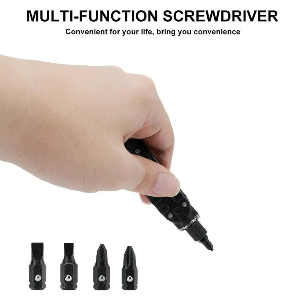 Multifunctional Mini Screwdriver Outdoor EDC Keychain Shape Screwdrivers Portable Steel Repair Tool