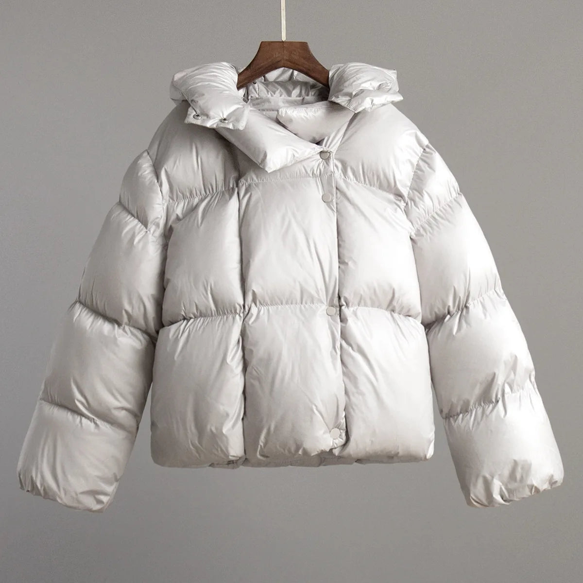 2026 Women Winter Coat Long Sleeve Big Hooded Thick Cotton Down Coat Women Tops Loose Style Warm Jacket Coat Casaco Feminino