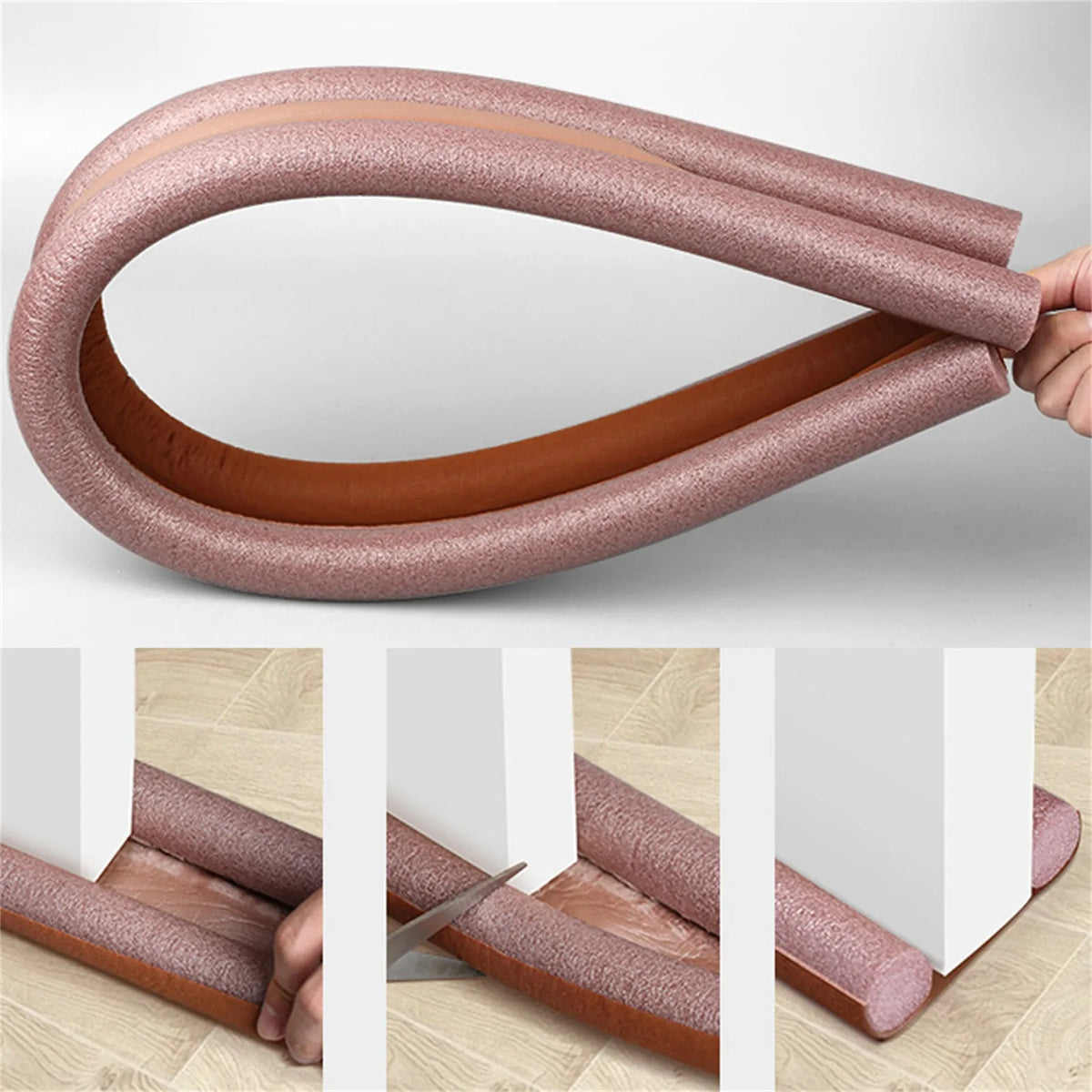 Adjustable Under-Door Draft Blocker - 36 Inch Door and Window Sweep - photo 2