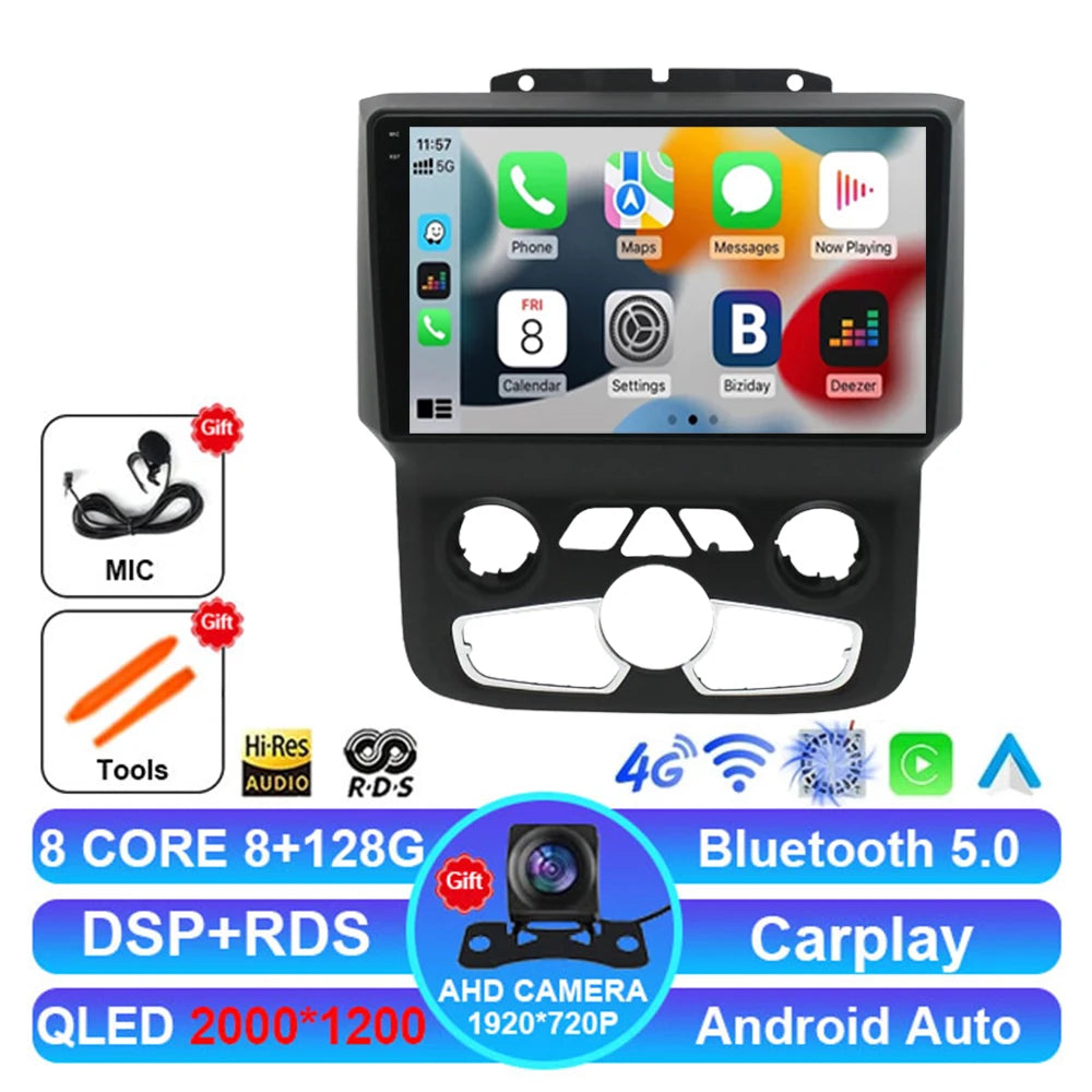 Android 15 Car Radio for Dodge RAM 1500/2500 2013-2019 - CarPlay & 4G LTE