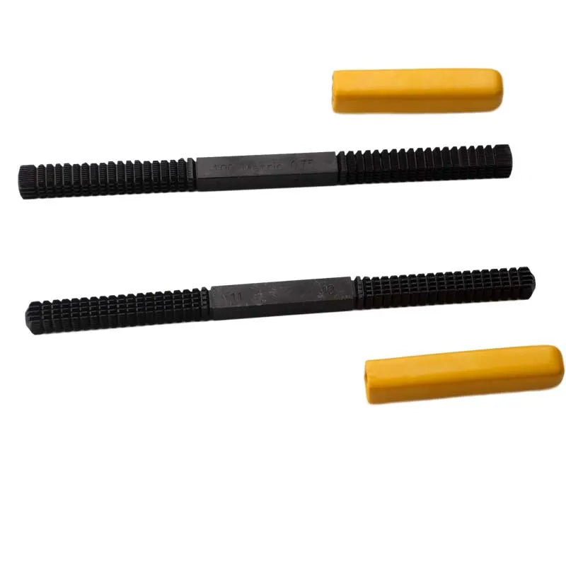 Thread Repair File Metric Thread Restoration Repair File Cleans Damaged Threads 0.75-3 mm Pitch Metal Hardware DIY Hand Tools