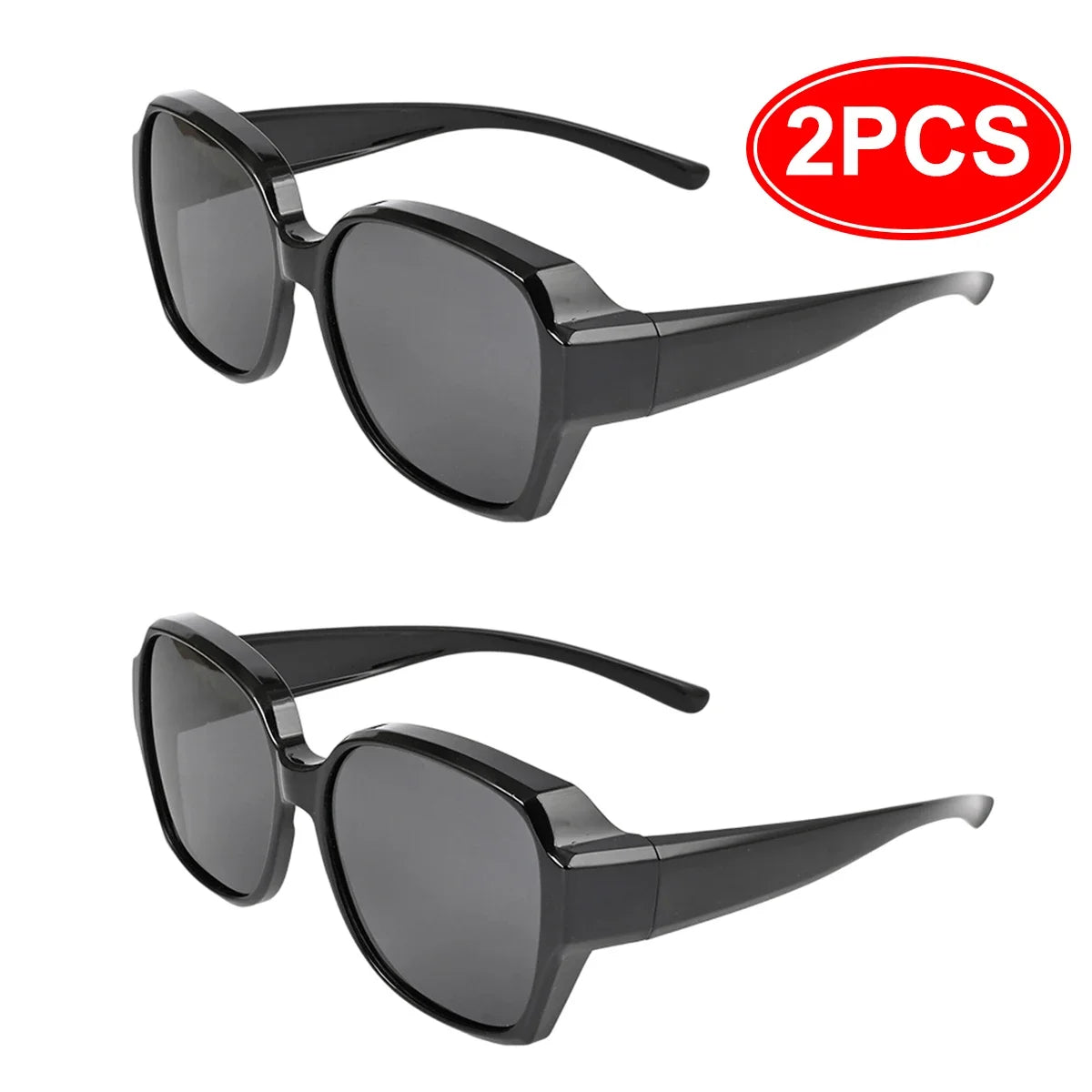 Fit-Over Sunglasses — Wrap-Around UV400 for Prescription Glasses