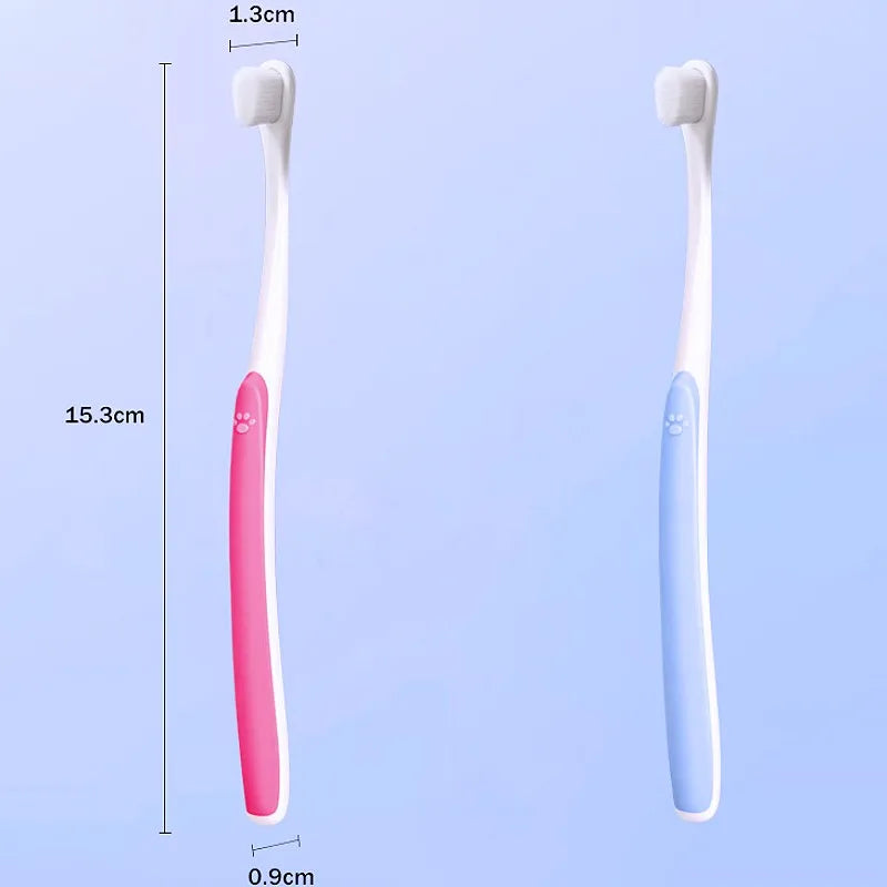 Small-Head Dense Bristle Pet Toothbrush for Dogs & Cats – photo 2