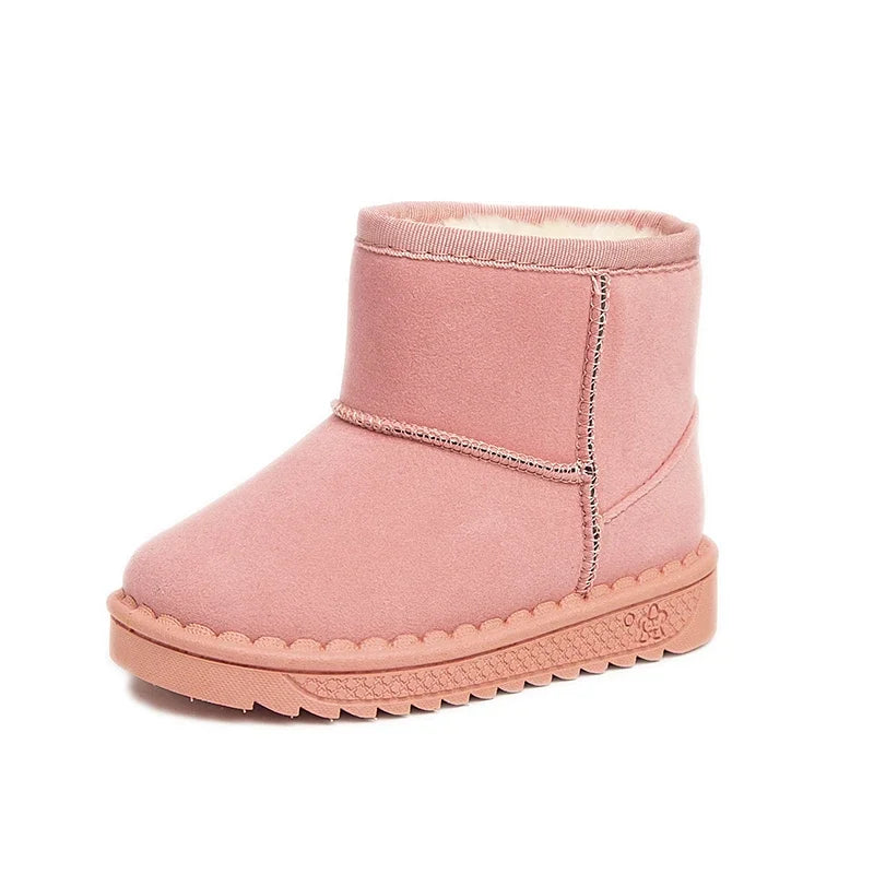 Kids Fur-Lined Platform Snow Boots - Slip-On Short Winter Boots - photo 10