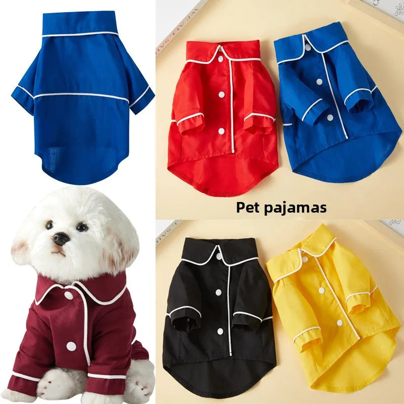 Button-Front Pet Pajama Shirt - Small Dogs & Cats