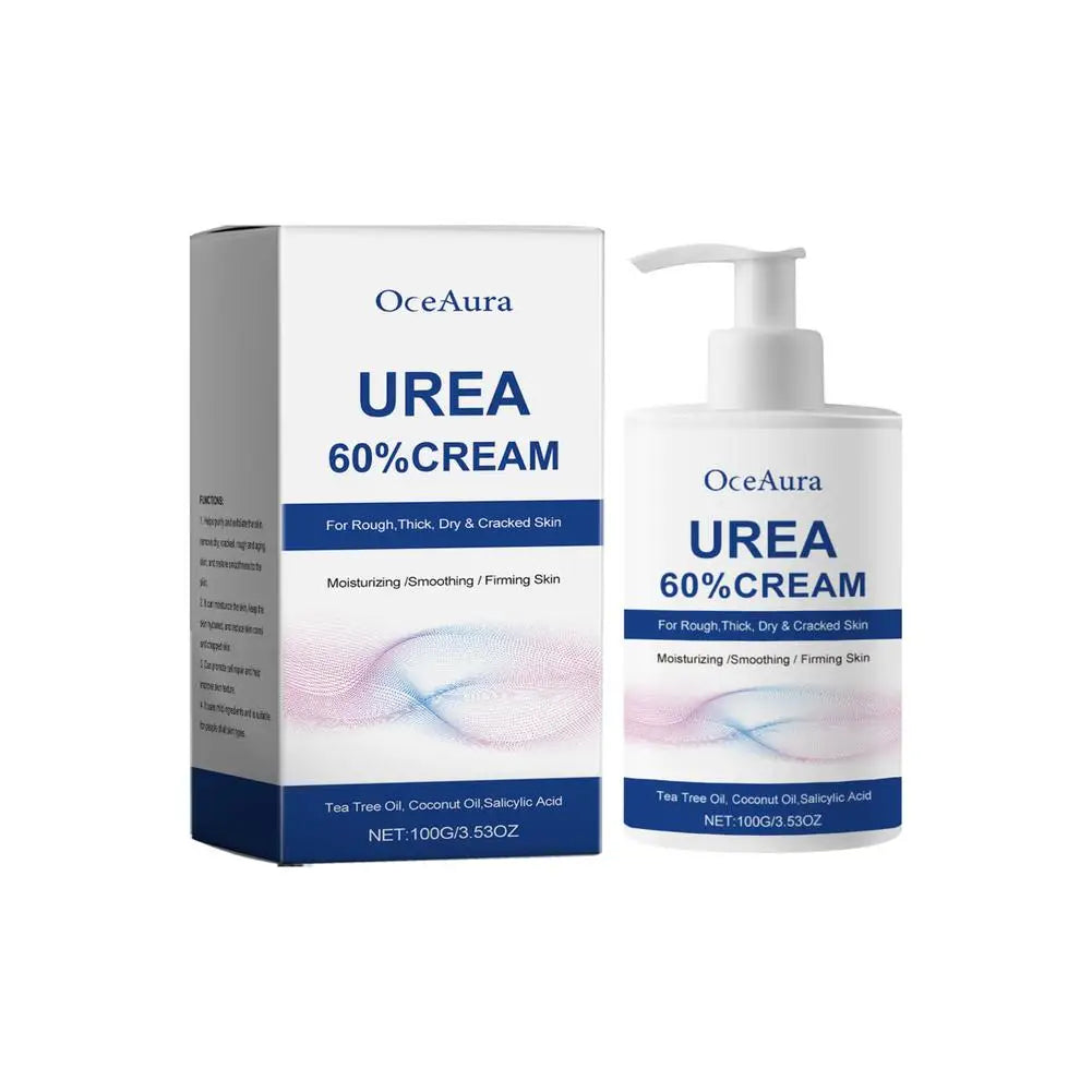 1/2pcs Urea 60% Cream Uric Acid Foot Cream for Heel Repair, Dry and Cracked Heel Treatment, Removes Dead Skin