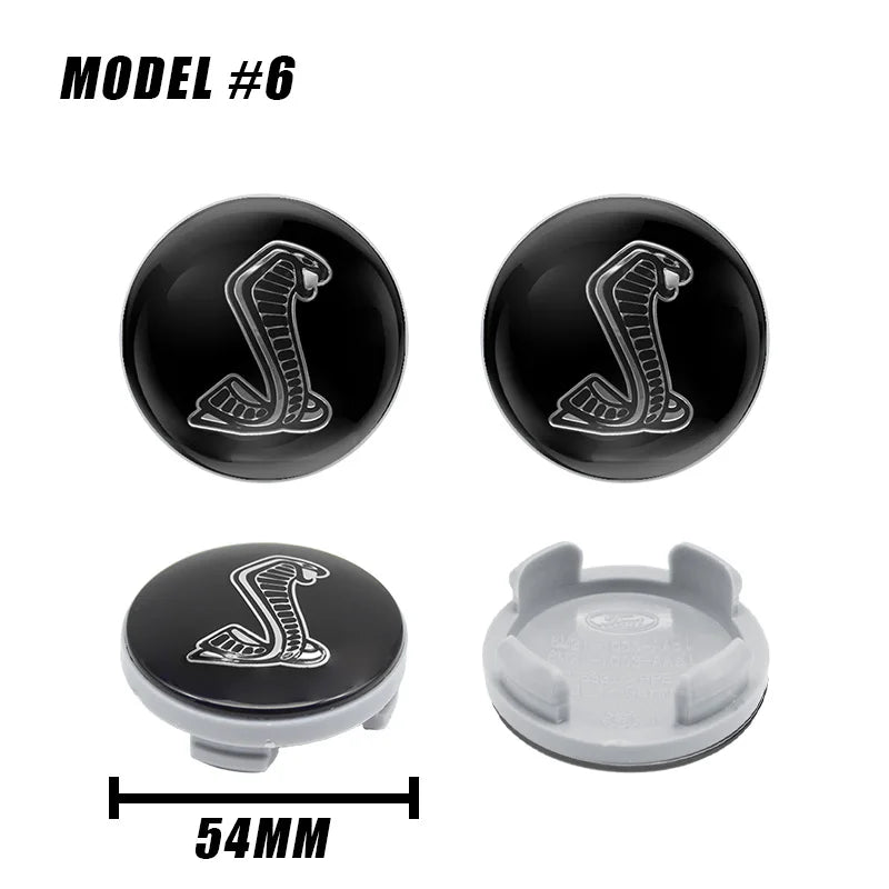 4Pc 56mm 60mm 54mm Car Wheel Center Hub Cap For Ford Fiesta Mondeo Fusion Explorer Escape Focus Kuga Rim Cover Sticker Accessory