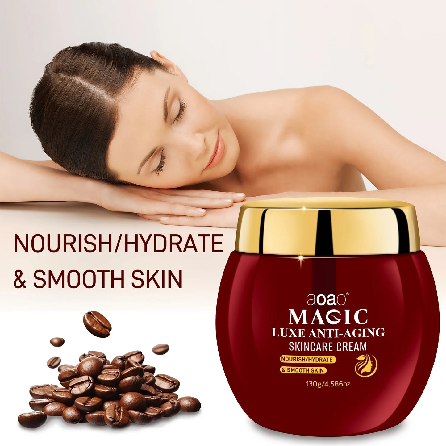 Luxury Anti-Wrinkle Cream with Vitamin E Glycerin Collagen & Hyaluronic Acid Hydrated Smooth Radiant Skin Anti-Aging Youthful Look