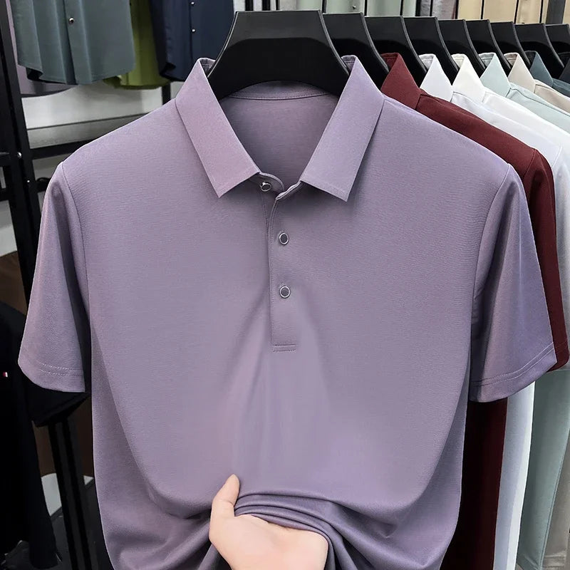 Men's Collared Polo Shirt - Quick-Dry Moisture-Wicking, Daily Wear