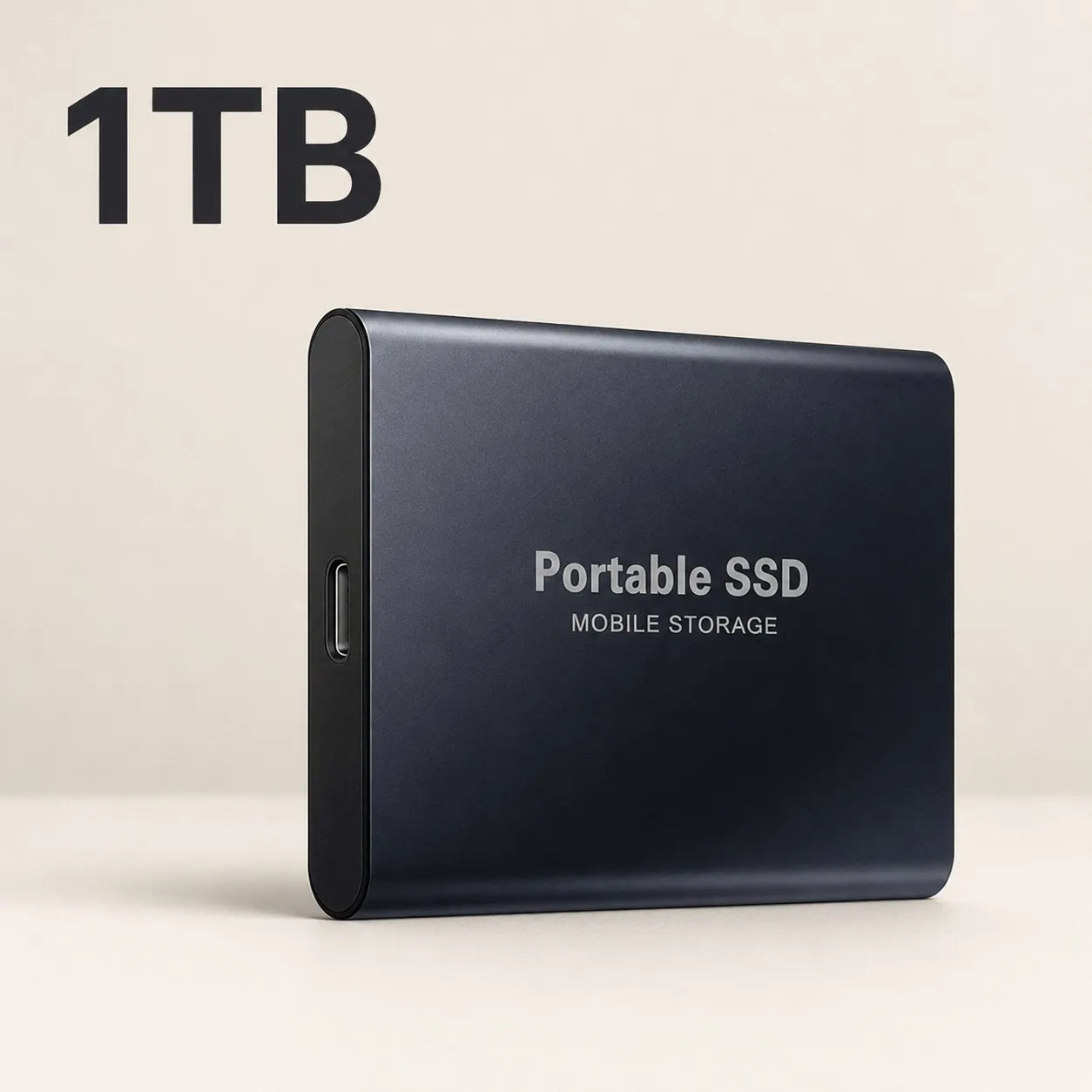 1TB Portable SSD — Slim High-Speed External Solid State Drive