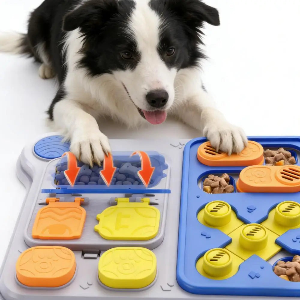 Rectangular Dog Puzzle Feeder - IQ Training Treat Dispenser – photo 2