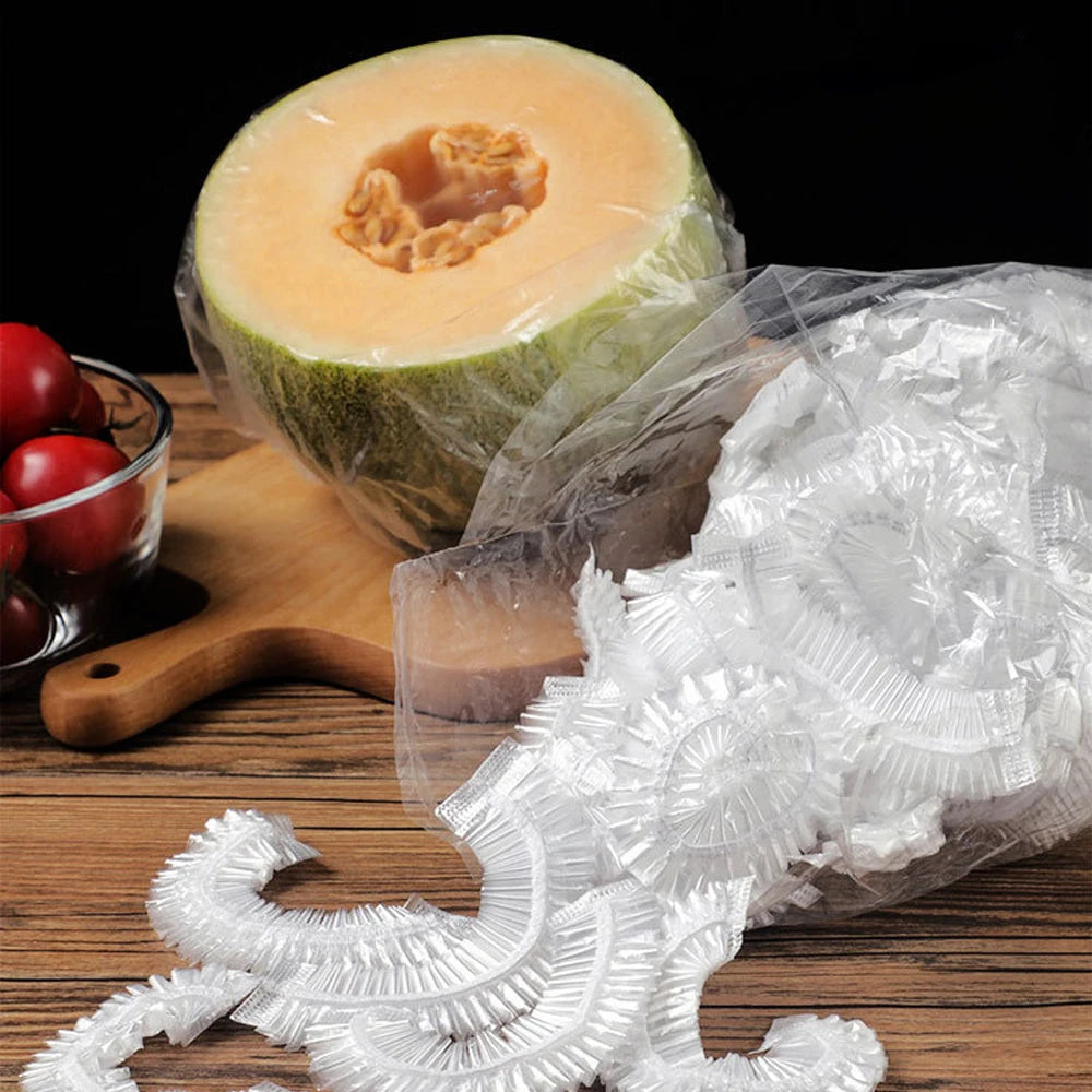 100Pcs Reusable Food Wrap Storage Covers Bags For Bowl Elastic Plate Silicone Lid Cover Kitchen Fruit Plastic Fresh-Keeping Seal