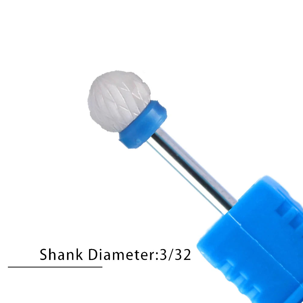 Nail Drill Bits Flame Ceramic Cutters for Manicure Electric Pedicure Nail Bits Gel Polish Remover Files Burr Nail Accessories