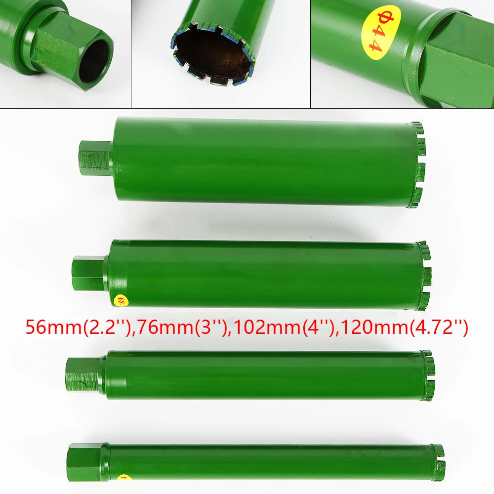 4pcs Wet Diamond Core Drill Bit Sets Concrete Brick Granite Core Drill Bit 2.2'' 3'' 4'' 5'' For Drilling Holes In Hard Concrete