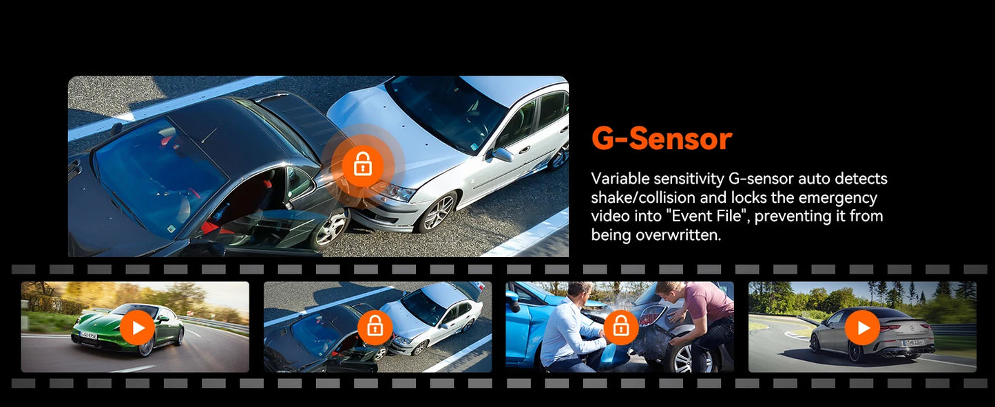 Vantrue N5 DashCam 4 Channel WiFi 360° All Sides  STARVIS 2 IR Night Vision Voice Control GPS Car Dash Cam Support 512GB Max