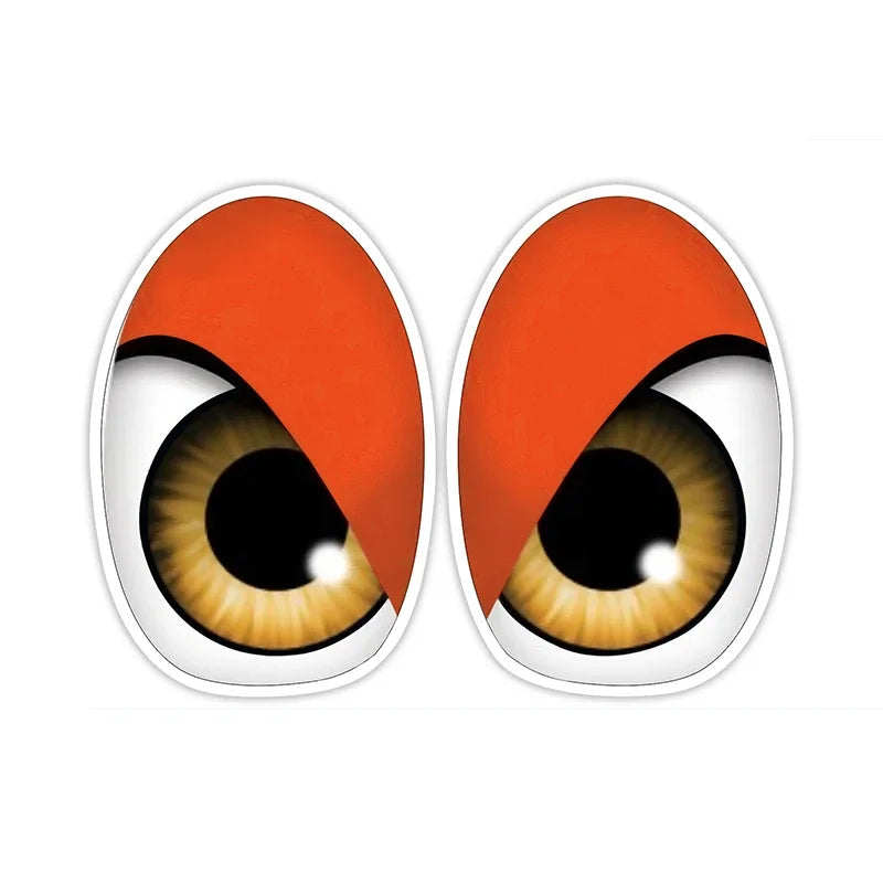 FUYOOHI Personality Cartoon Bird Red Eyes Anime Funny Car Stickers Bumper Trunk Truck Graphics JDM Vinyl Car Wrap Decal