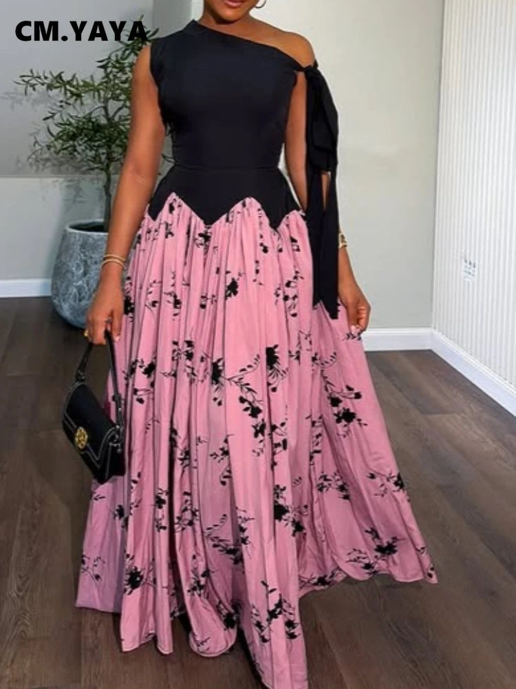 Elegant Floral Off Shoulder Maxi Dress for Women